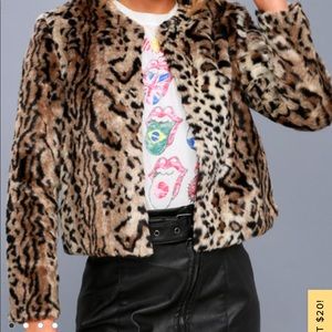 BB Dakota Faux Leopard Jacket